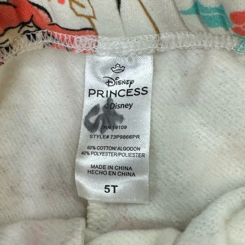Disney Princess Pajama Pants | 5T | Ariel, Cinderella, Tiana, Aurora